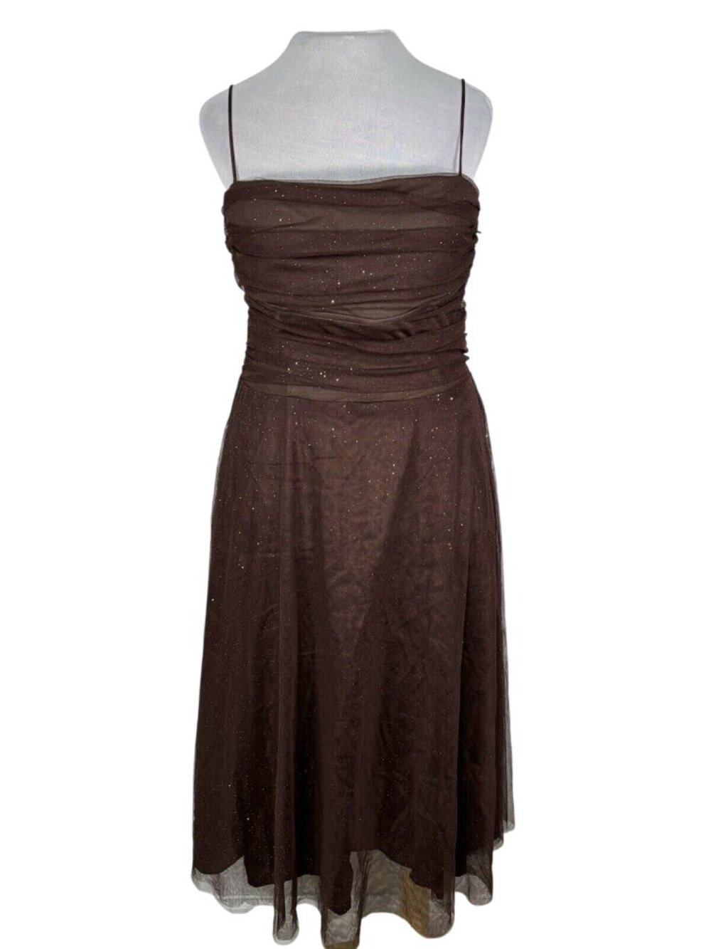Jessica Howard Sparkly Brown Cocktail Dress Size 12 Teens